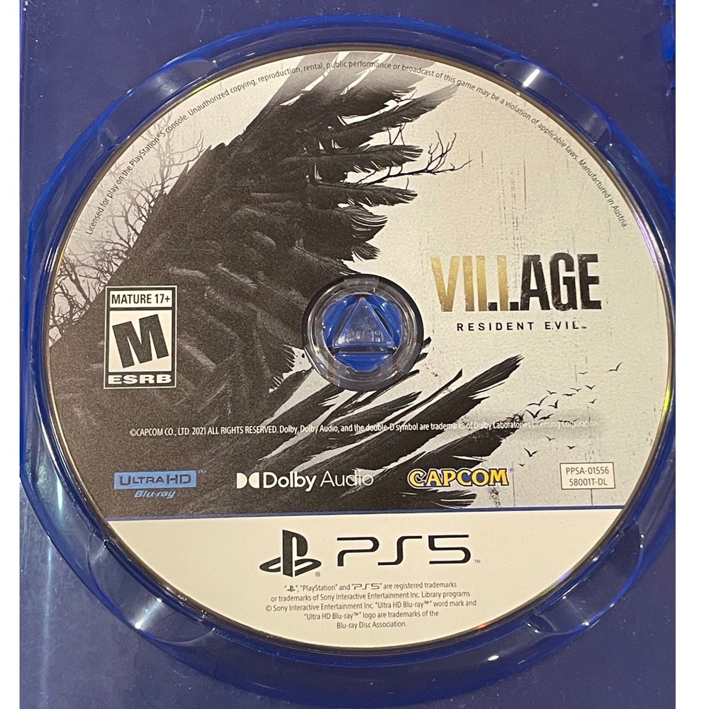 Resident Evil Village PS5 PlayStation 5 Capcom Horror Game Disc Only PPSA-01556